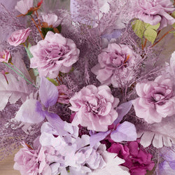 Uflower Purple Flower Arrangement Wedding Party Backdrop Floral Props