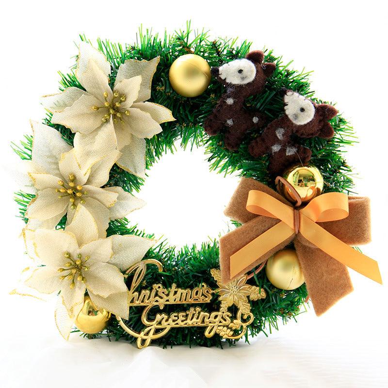 New Christmas Wreath Saffron Wreath 30/40/50 Decoration Door Decoration Hanging Decoration Supplies