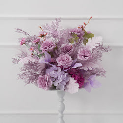 Uflower Purple Flower Arrangement Wedding Party Backdrop Floral Props