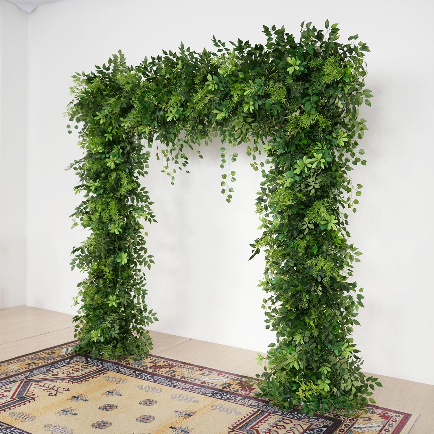 Uflower Green Series Wedding Backdrop Arch Decor Floral Arrangement