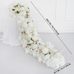 Uflower Artificial Flower Row Sofa Table Runner Floor Flower Arrangement