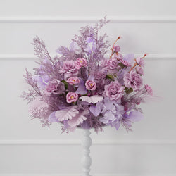 Uflower Purple Flower Arrangement Wedding Party Backdrop Floral Props