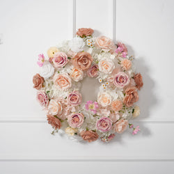 Uflower Champagne Pink Rose Arrangement Wedding Backdrop Floral Props