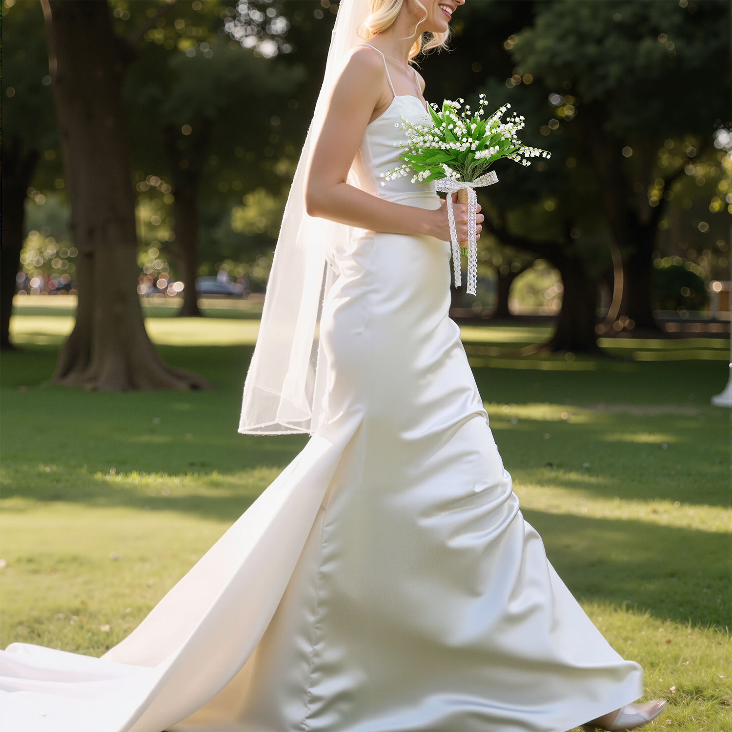 Uflower White Series With Greenery  Bride Bouquet Wrist Corsage Groom Boutonniere Wedding Event Supplies