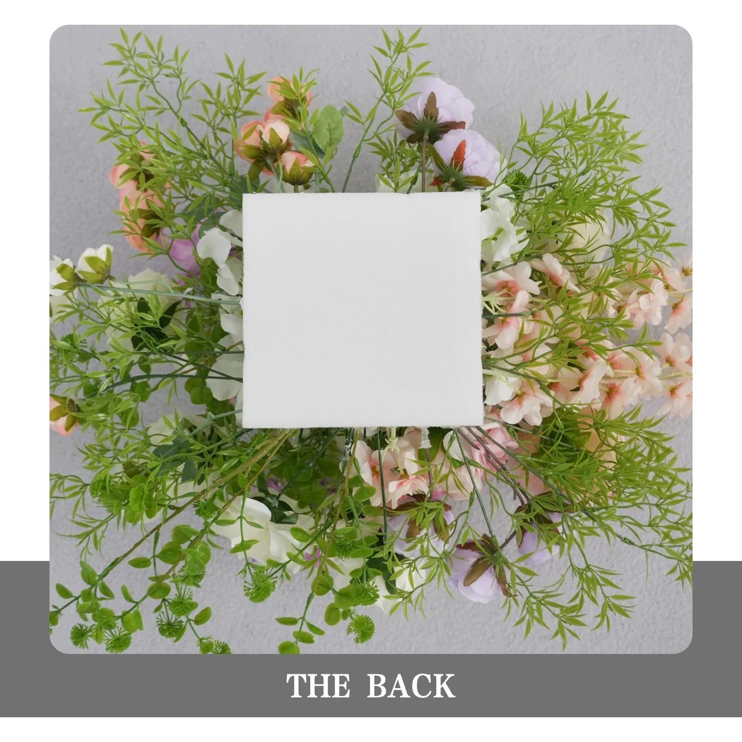 Uflower Artificial Purple Pink Wedding KT Backdrop Flower Row Decor - Uflower