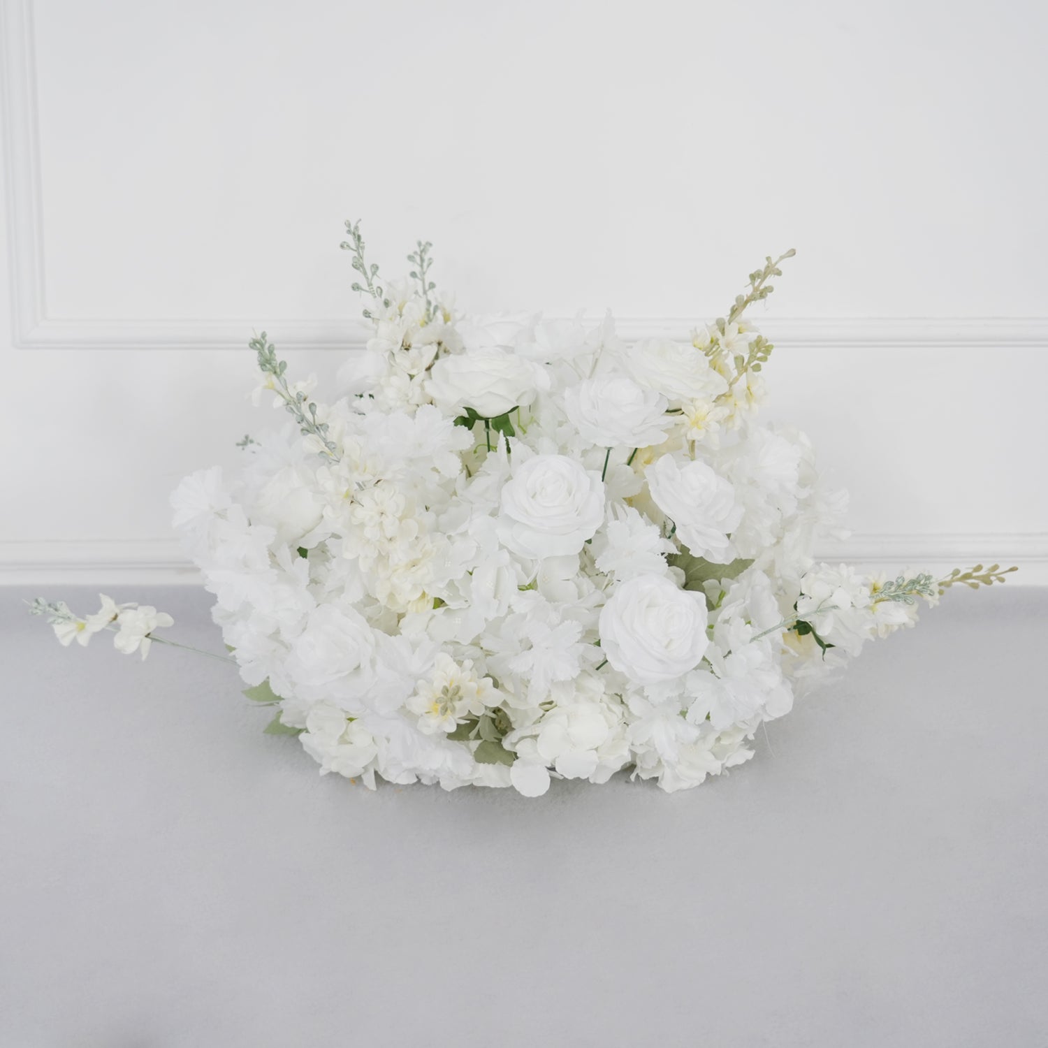 Artificial White Rose Flower Arrangement Wedding Backdrop Decor Props