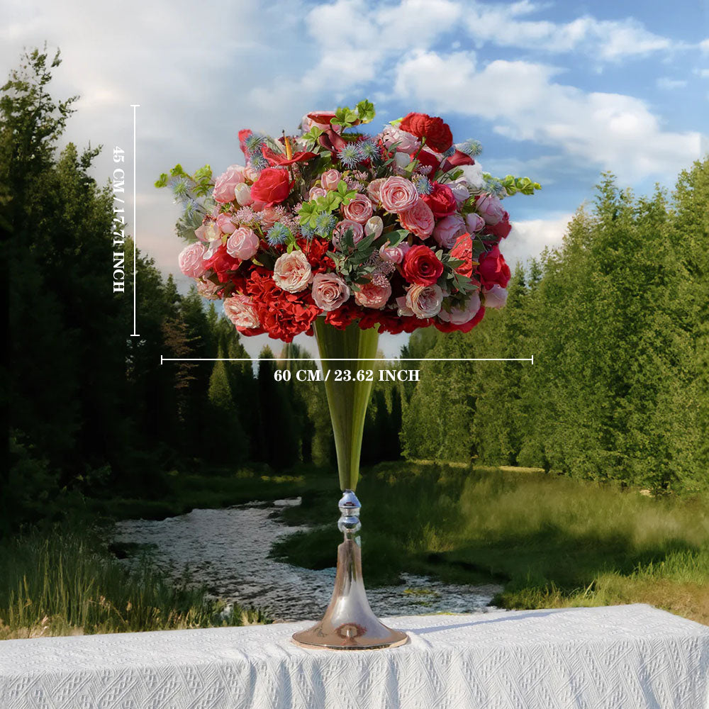 Artificial Rosewood Flower Wedding Table Centerpiece