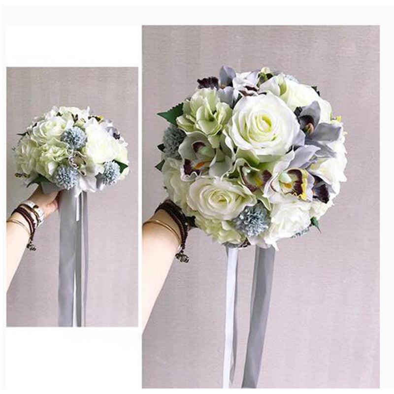 Hand bouquet Korean bridal bouquet rose simulation flowers wedding photography props