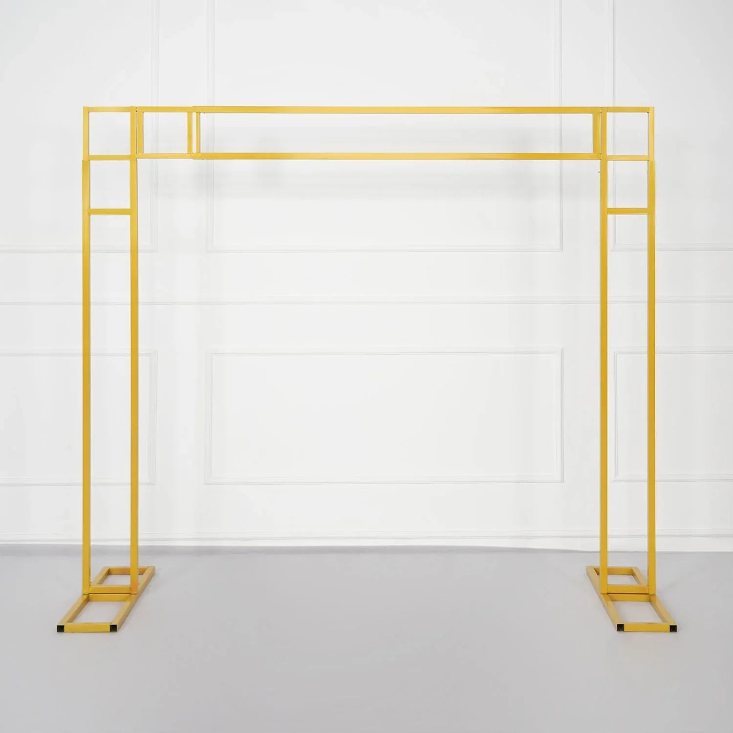 Uflower White Gold Retractable Flower Stand Adjustable Wedding Stage Background Shelf - Uflower