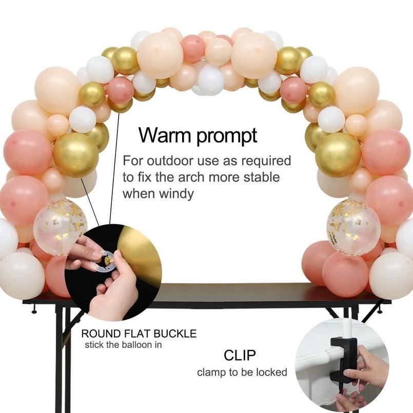 Table clip arch bracket can be bent to decorate party props