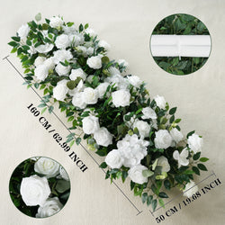 White Rose Banyan Leaf Door Arch Wedding Floral Arch