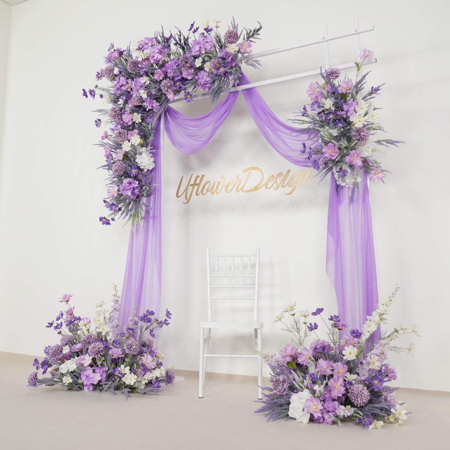 Artificial Purple Lavender Hang Flower Arrangement Wedding Backdrop Decor Props