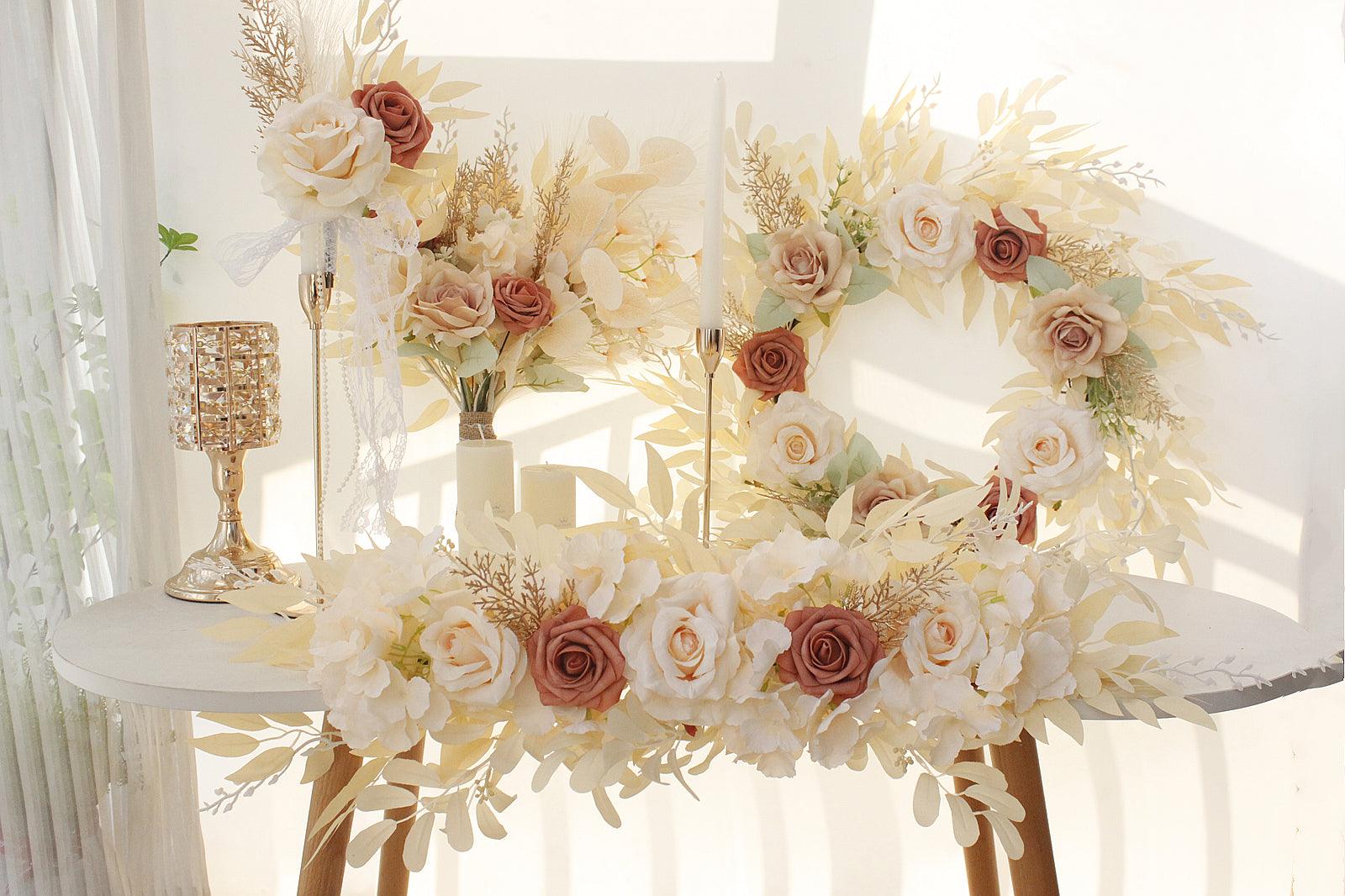 Simulated flower door decoration wedding welcome sign decorative flowers