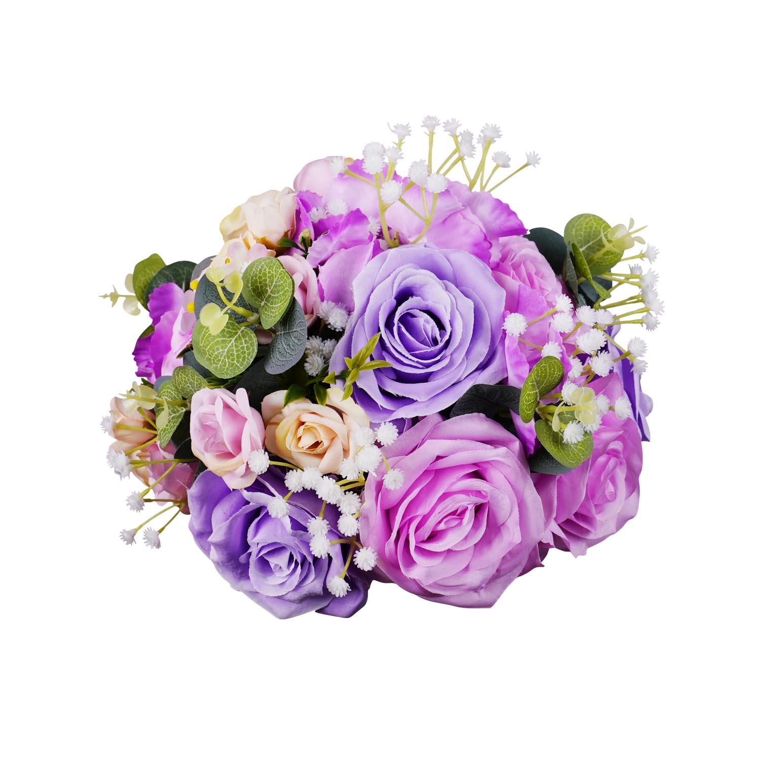 25cm Elegant Purple Floral Arrangement 5 picture