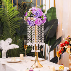 25cm Elegant Purple Floral Arrangement Main picture