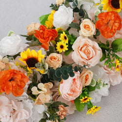 Uflower Artificial Flower Row Sofa Table Runner Floor Flower Arrangement