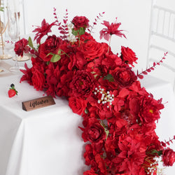 Uflower Artificial Flower Row Sofa Table Runner Floor Flower Arrangement