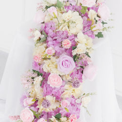 Uflower Artificial Flower Row Sofa Table Runner Floor Flower Arrangement