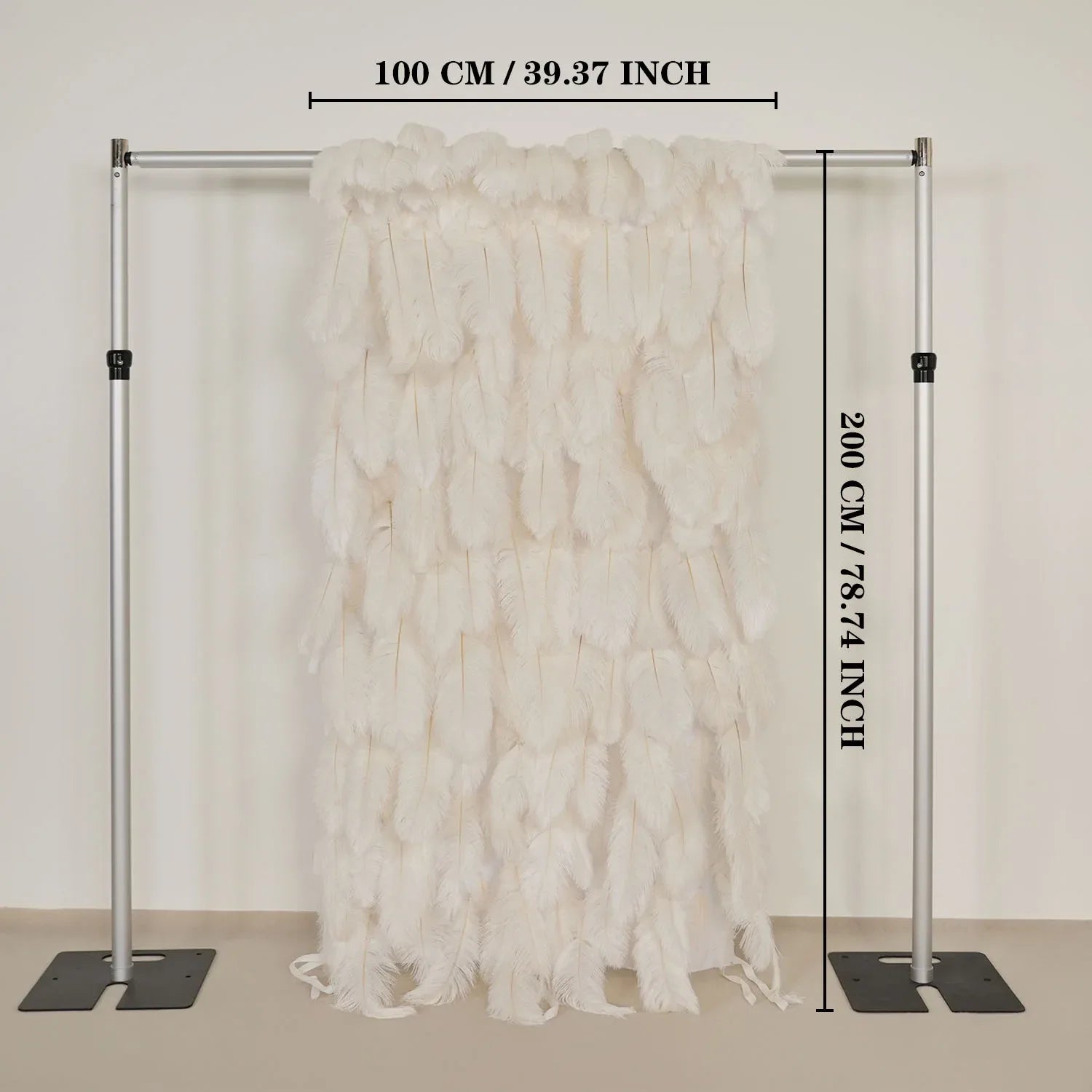 Uflower Artificial White 5D Flower Wall Wedding Backdrop Decoration - Uflower