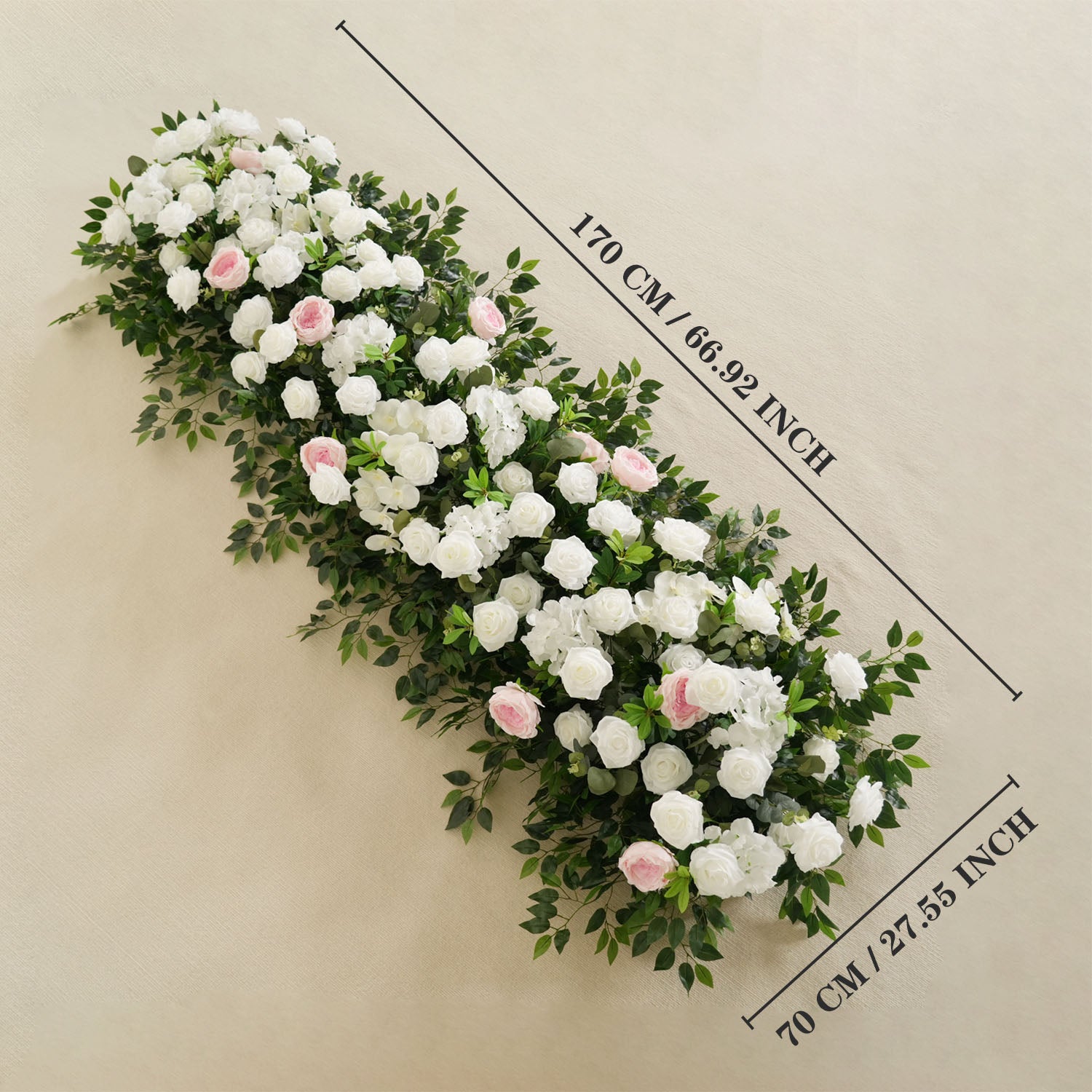Uflower White Rose Wedding Background Flower Arrangement Arch Decoration