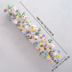 Uflower Colored Table Runner Arrangement Wedding Backdrop Wall Decor