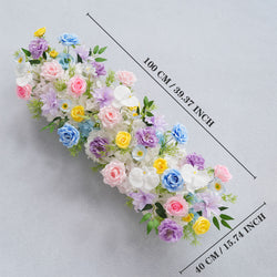 Uflower Colored Table Runner Arrangement Wedding Backdrop Wall Decor