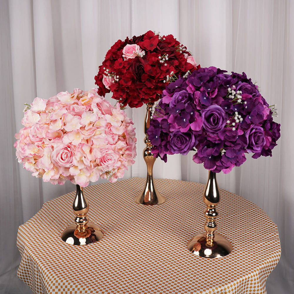 Uflower 35CM Artificial Flower Table Centerpiece Flower Ball Wedding Floral Arrangement