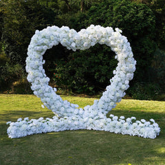 2.2m*2.2m Rose Heart-Shaped Wedding Flower Arch Decor