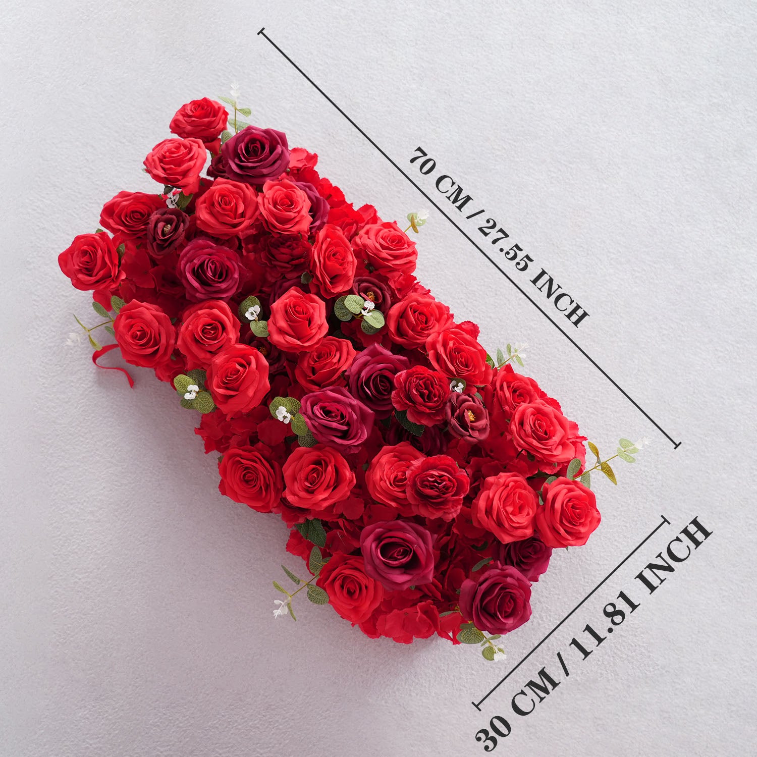 2.2m*2.2m Red Rose Wedding Arch Heart Arch Decor