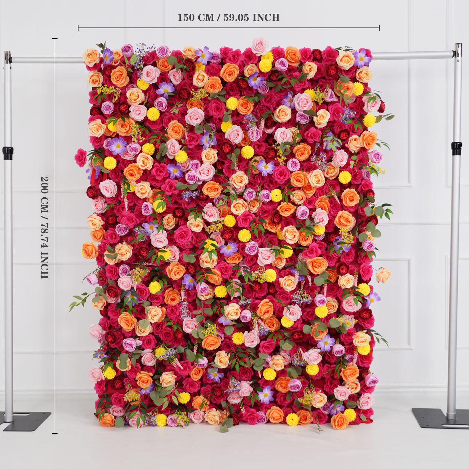 W 1.5m*H 2m Flower Wall