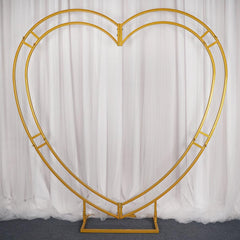 Flat heart-shaped arch wedding background props