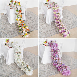 Uflower Artificial Flower Row Sofa Table Runner Floor Flower Arrangement