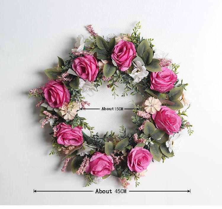 Simulation home decoration lintel flower wall hanging wedding welcome decorations