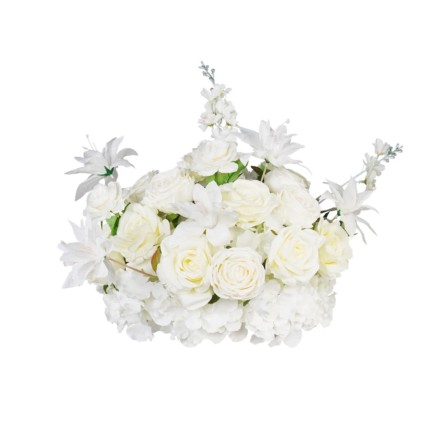 35cm Half-Sphere White Floral Arrangement  7  picture