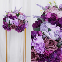 35cm Purple Flower Arrangements 4 picture