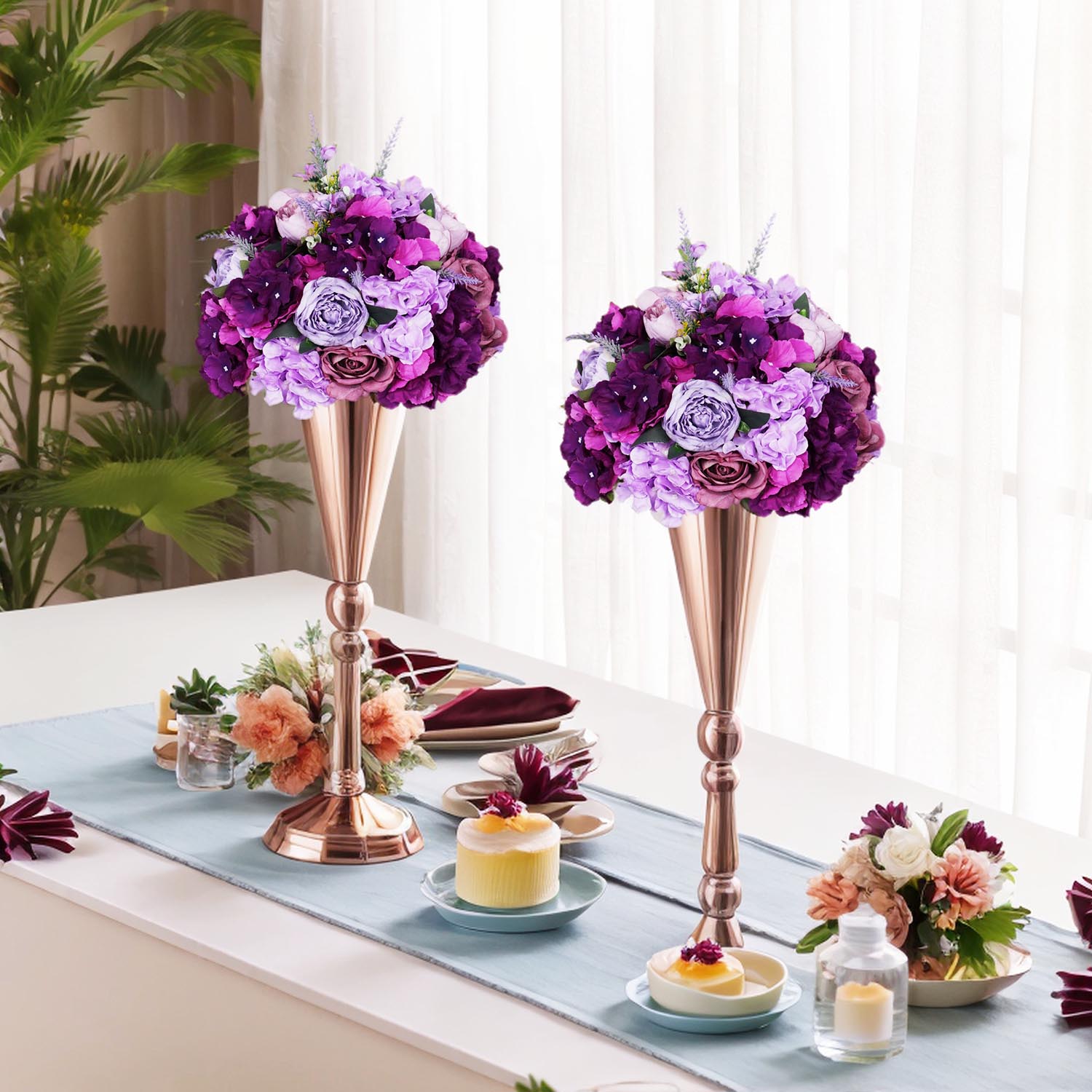 35cm Purple Flower Arrangements Main picture