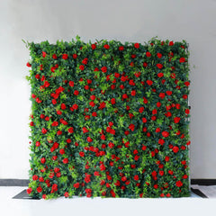 3D Artificial Flowers Red Rose Flower Wall | Uflower