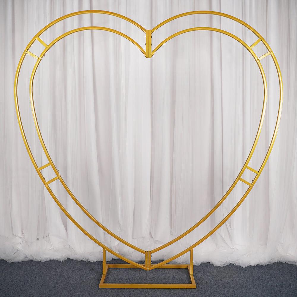 Flat heart-shaped arch wedding background props