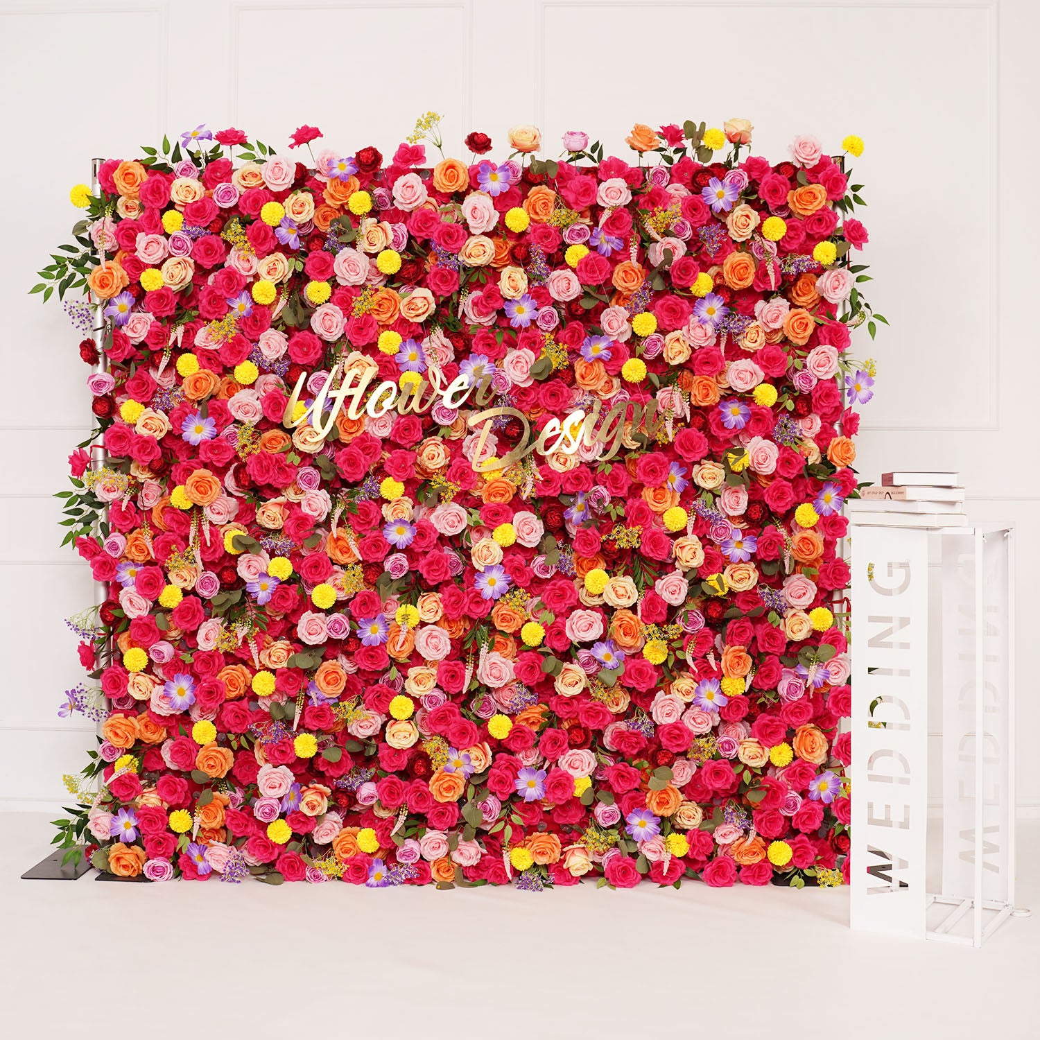 Artificial  Colorful Wedding Flower Wall Decor