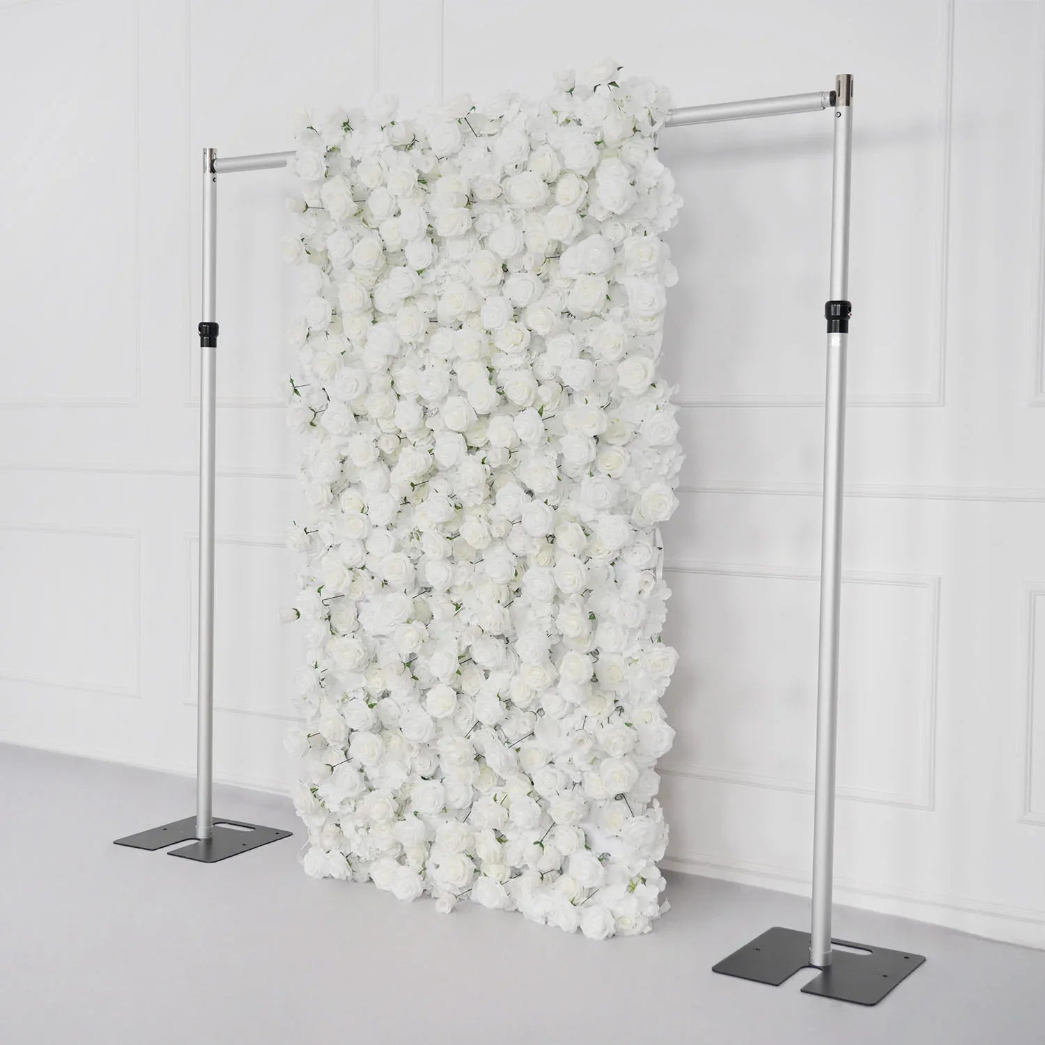 Uflower Artificial White Flower Wall Wedding Backdrop Decor - Uflower