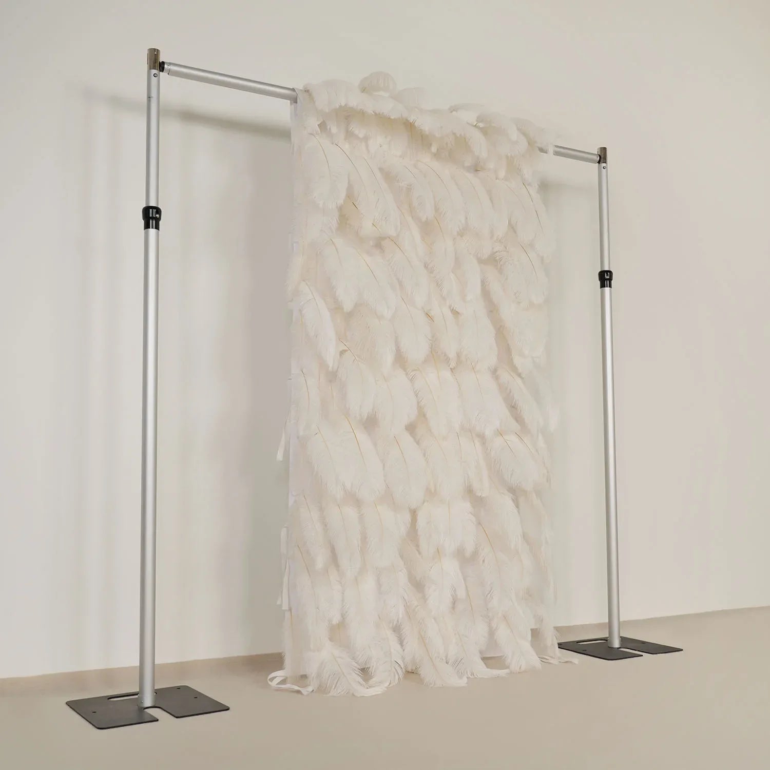 Uflower Artificial White 5D Flower Wall Wedding Backdrop Decoration - Uflower