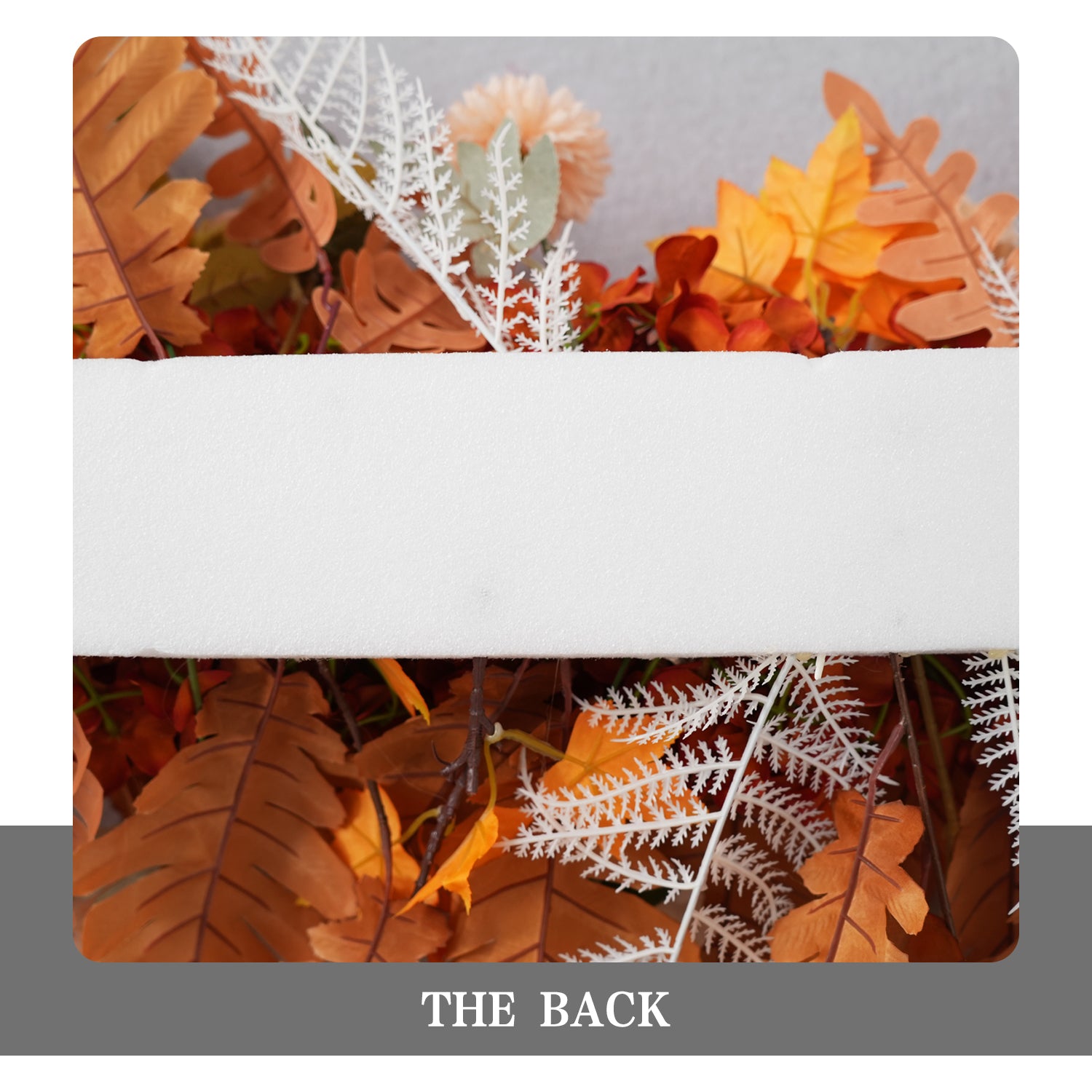 Artificial Orange Wedding KT Backdrop Flower Row Decor