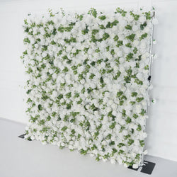 Uflower Artificial White Rose Wall Wedding Backdrop Decor