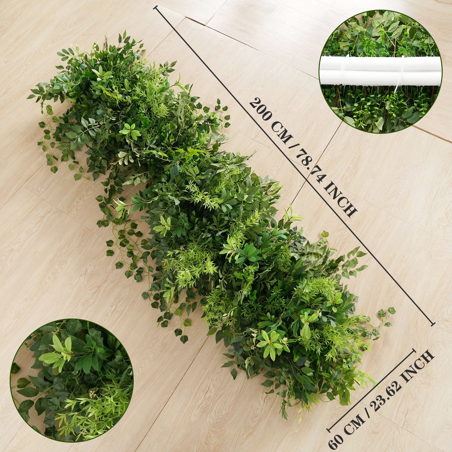 Uflower Green Series Wedding Backdrop Arch Decor Floral Arrangement