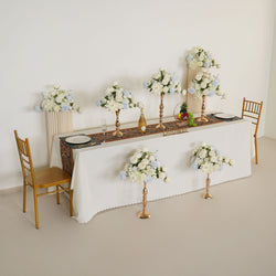 Uflower White Rose Wedding Table Centerpiece Flower Arrangement
