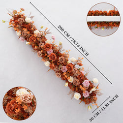 Uflower Artificial Flower Row Sofa Table Runner Floor Flower Arrangement