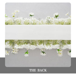Uflower White Rose Sofa Table Runner Floor Flower Arrangement