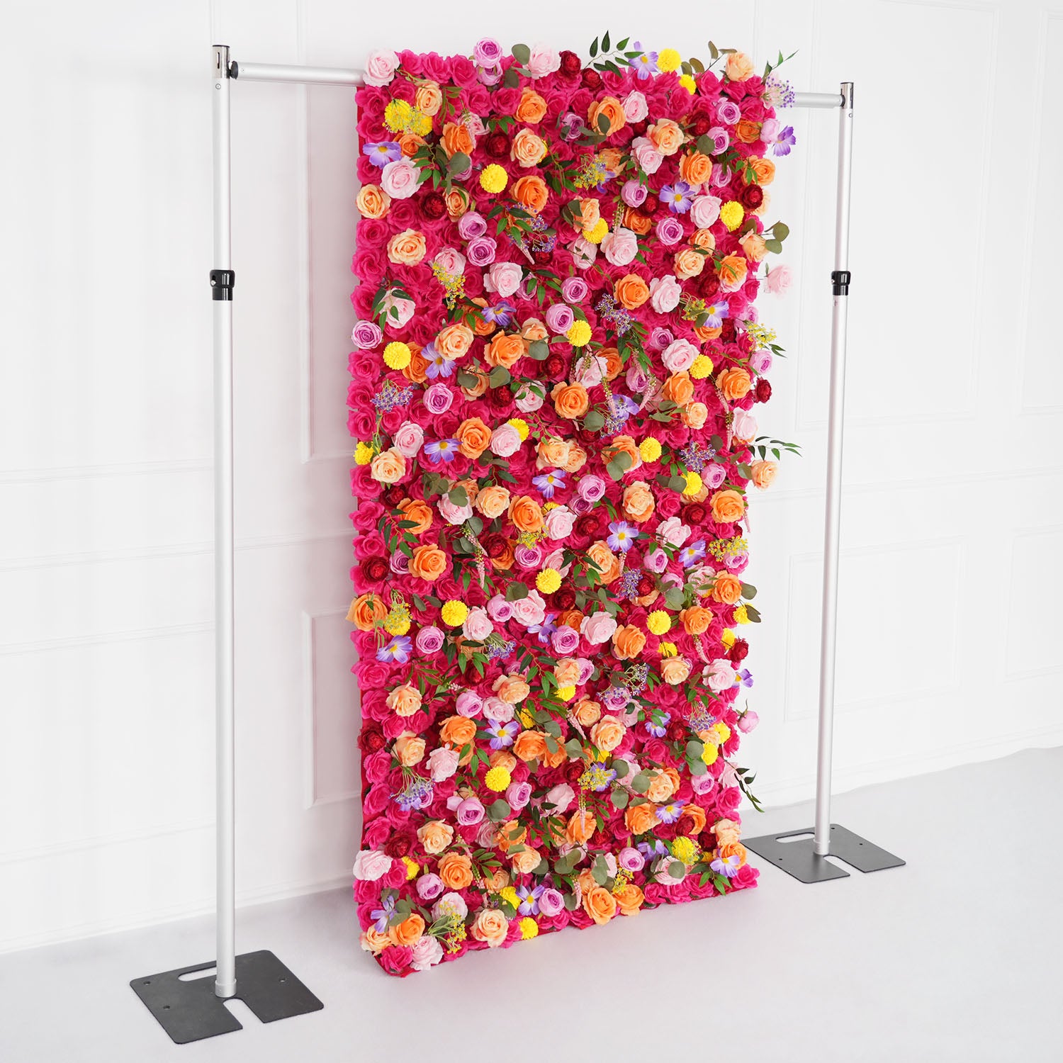 Uflower Artificial Colored Flower Wall Wedding Backdrop Deco Birthday Party