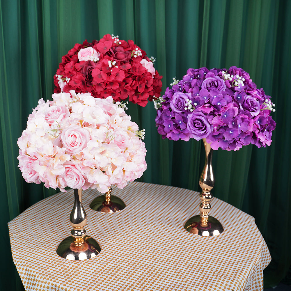 Uflower 35CM Artificial Flower Table Centerpiece Flower Ball Wedding Floral Arrangement