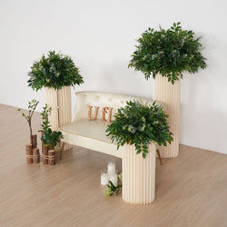 Uflower Green Leaf Table Centerpiece Floral Ball Wedding Table Decoration